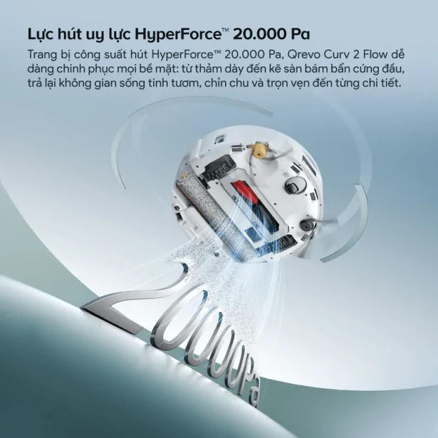 Roborock Curv 2 Flow Màu Trắng