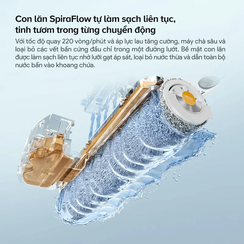 Robot Hút Bụi Roborock Curv 2 Flow Màu Trắng 18