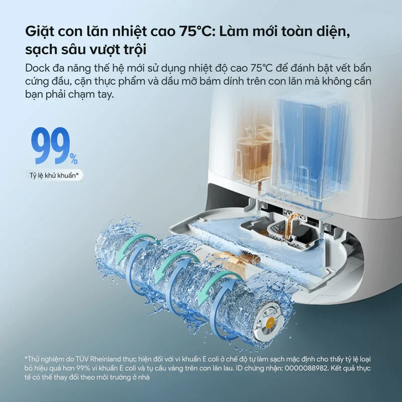 Robot Hút Bụi Roborock Curv 2 Flow Màu Trắng 26