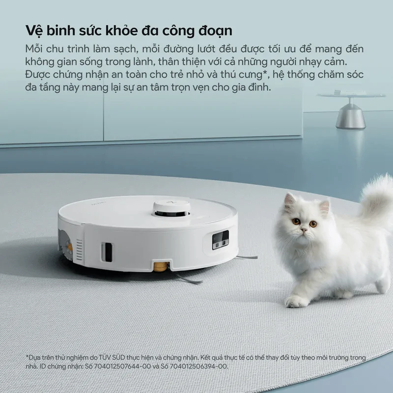 Robot Hút Bụi Roborock Curv 2 Flow Màu Trắng 34