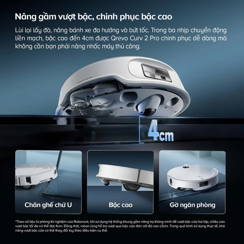 Robot Hút Bụi Roborock Curv 2 Pro Màu Trắng 10