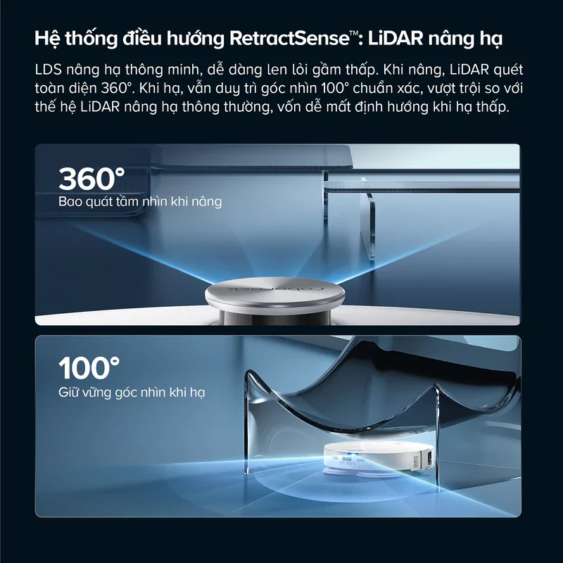 Robot Hút Bụi Roborock Curv 2 Pro Màu Trắng 12