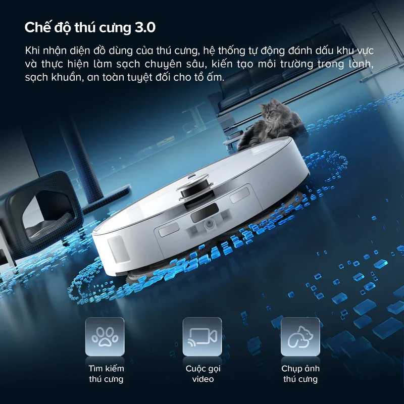 Robot Hút Bụi Roborock Curv 2 Pro Màu Trắng 16