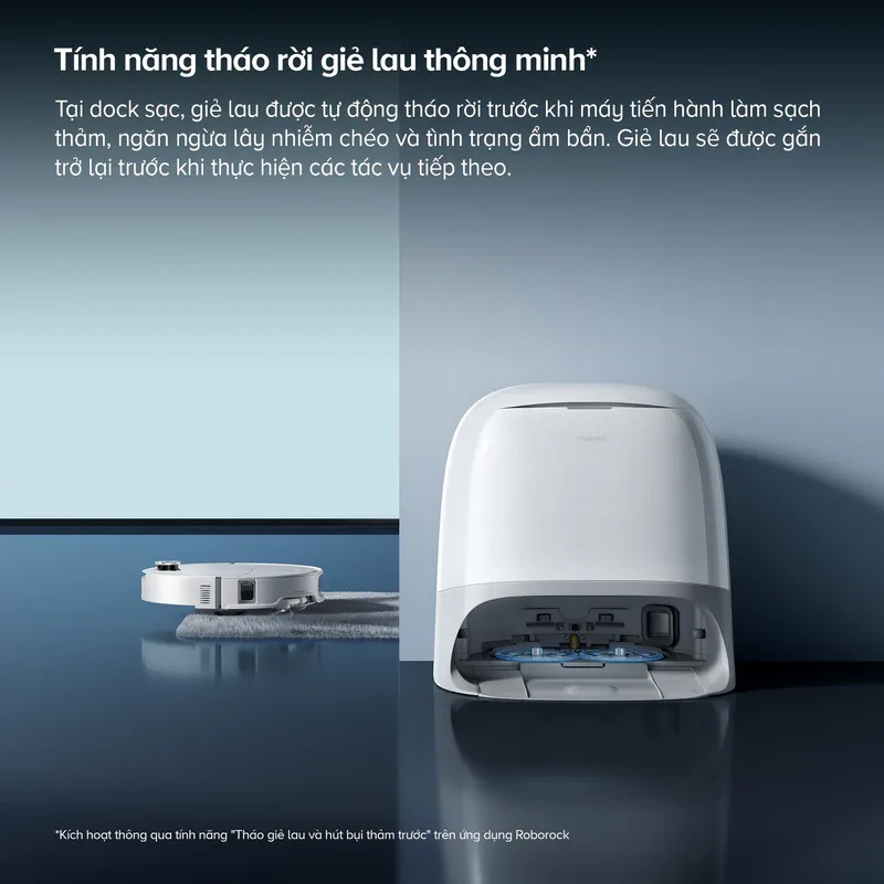 Robot Hút Bụi Roborock Curv 2 Pro Màu Trắng 17