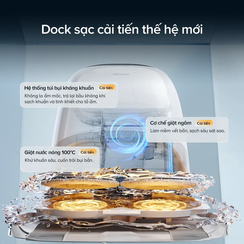 Robot Hút Bụi Roborock Curv 2 Pro Màu Trắng 7