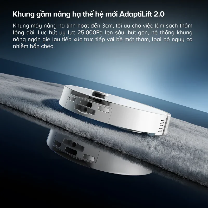 Robot Hút Bụi Roborock Curv 2 Pro Màu Trắng 9