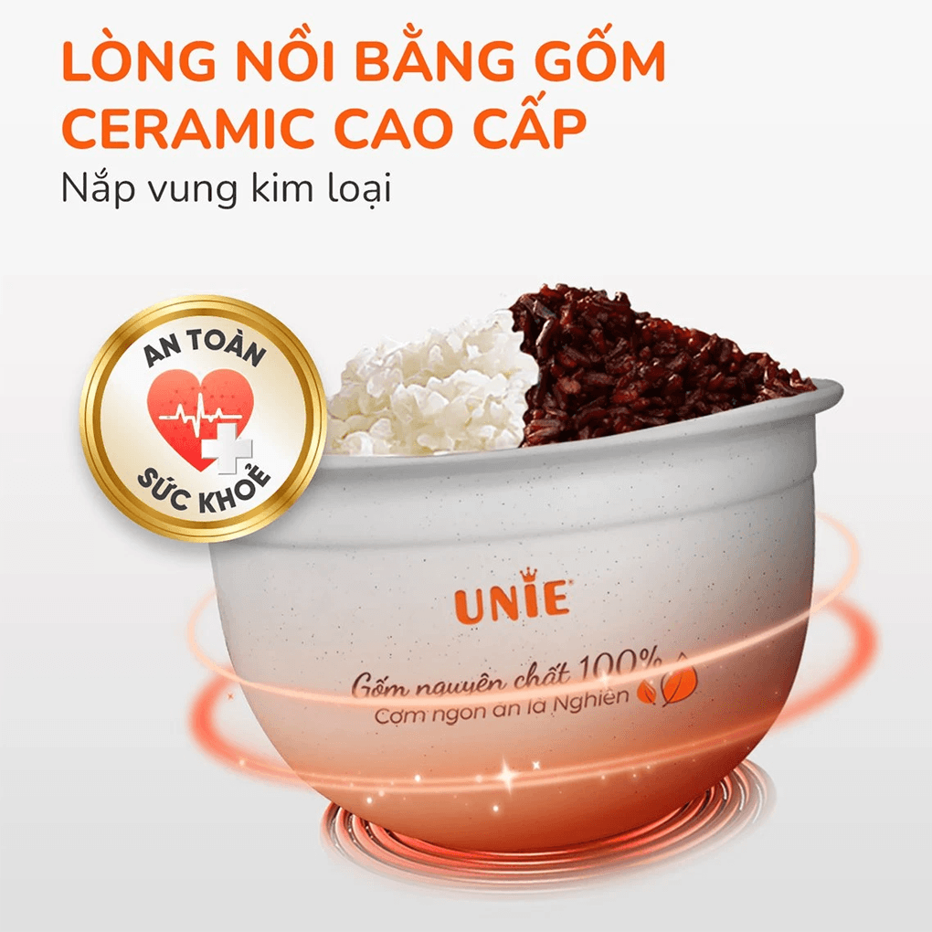 Nồi Cơm Điện Tử Unie URC815 1.5 Lít 6