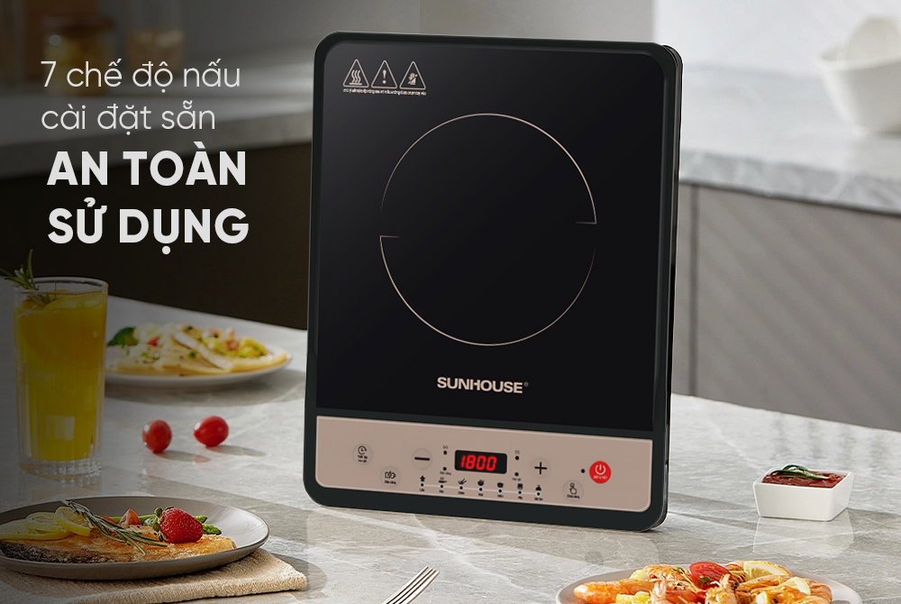 Bếp Từ Đơn Sunhouse SHD6156MT 1800W 8