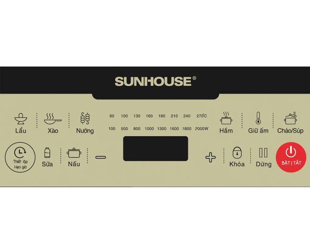 Bếp Từ Đơn Sunhouse SHD6869 2000W (Tặng Kèm Nồi) 4