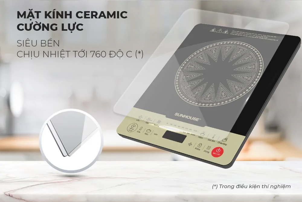 Bếp Từ Đơn Sunhouse SHD6869 2000W (Tặng Kèm Nồi) 6