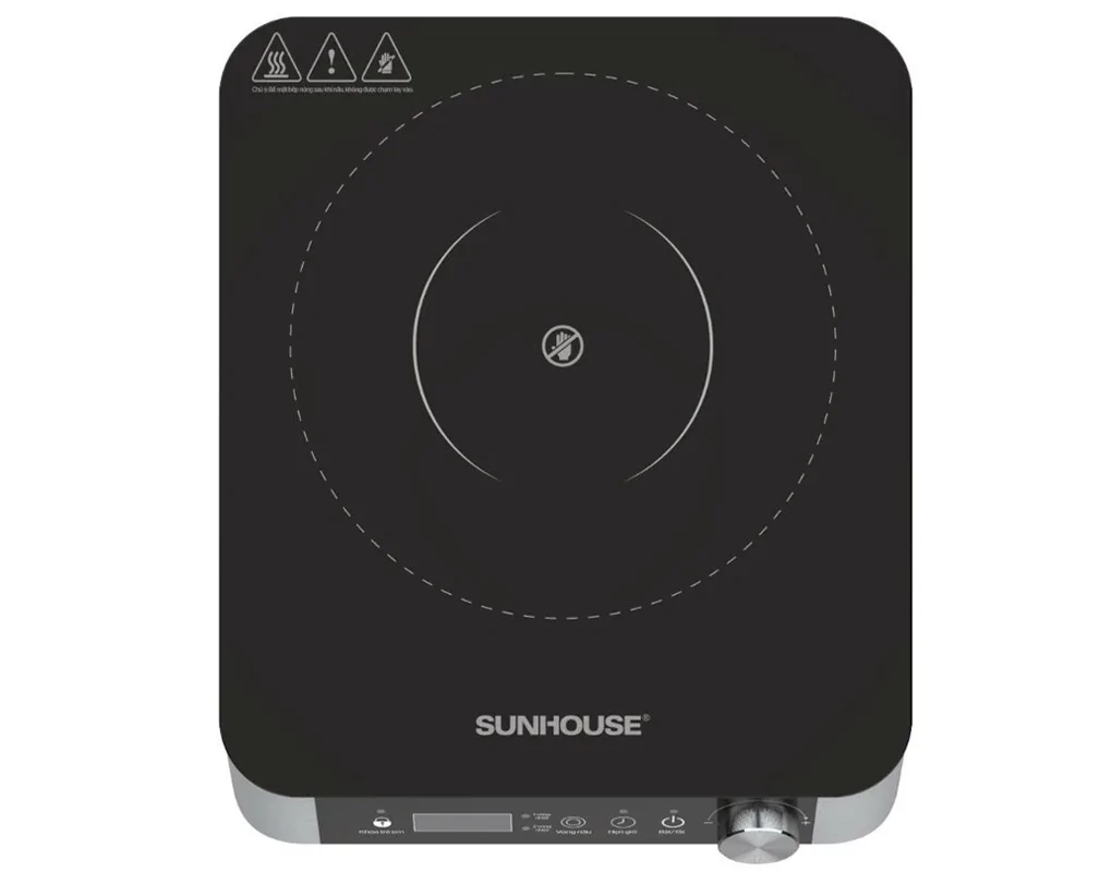 Bếp Hồng Ngoại Hai Vòng Nhiệt Sunhouse SHD6024 2200W (Tặng Kèm Vỉ)