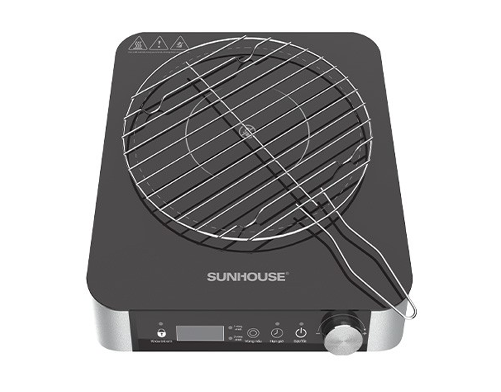 Bếp Hồng Ngoại Hai Vòng Nhiệt Sunhouse SHD6024 2200W (Tặng Kèm Vỉ) 1