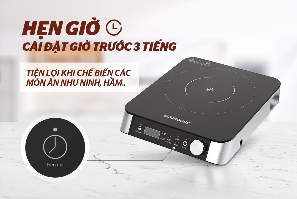 Bếp Hồng Ngoại Hai Vòng Nhiệt Sunhouse SHD6024 2200W (Tặng Kèm Vỉ) 4