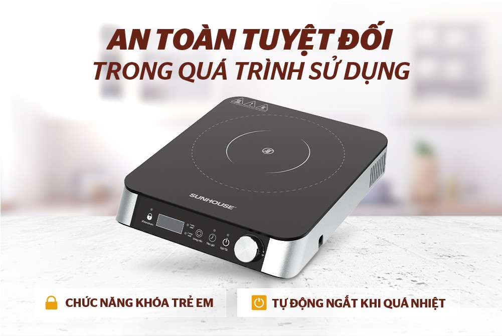 Bếp Hồng Ngoại Hai Vòng Nhiệt Sunhouse SHD6024 2200W (Tặng Kèm Vỉ) 5