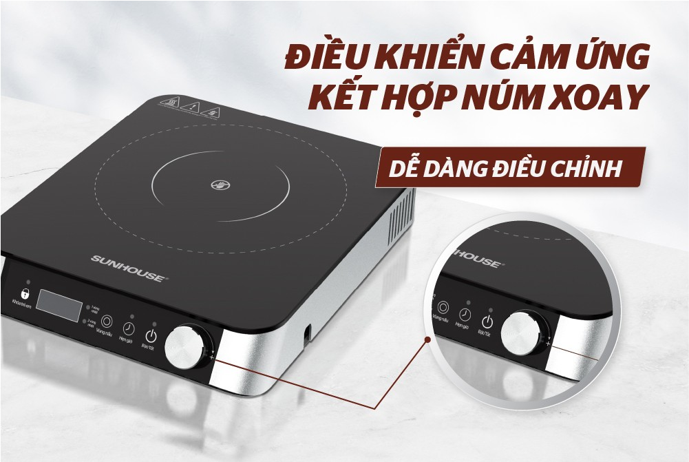 Bếp Hồng Ngoại Hai Vòng Nhiệt Sunhouse SHD6024 2200W (Tặng Kèm Vỉ) 8