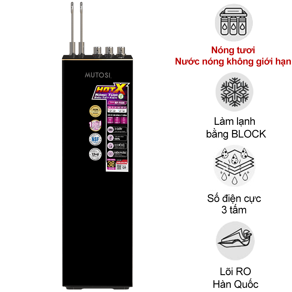 M&aacute;y Lọc Nước RO N&oacute;ng Tươi Hydrogen Ion Kiềm MP-P88N 10 L&otilde;i