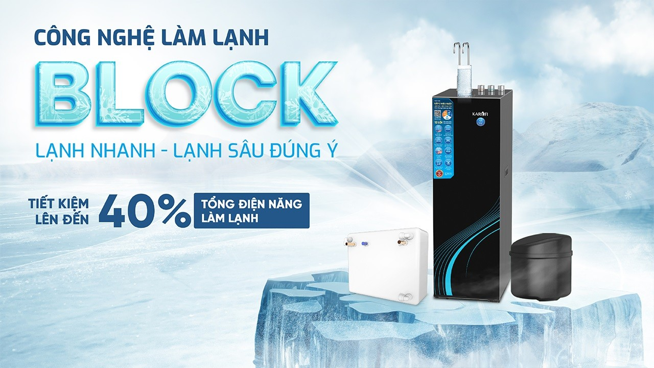 Máy Lọc Nước Nóng Lạnh Karofi KAD-C66 12 Lõi 6