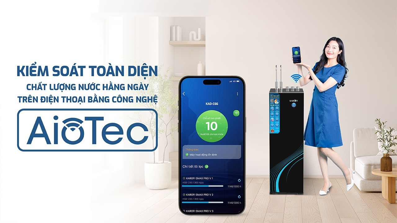 Máy Lọc Nước Nóng Lạnh Karofi KAD-C66 12 Lõi 7