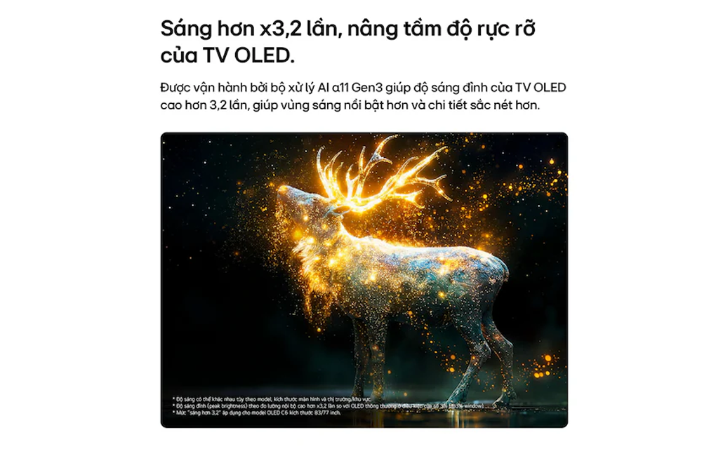 Smart Tivi LG OLED AI 4K 77 Inch OLED77C6PSA 10