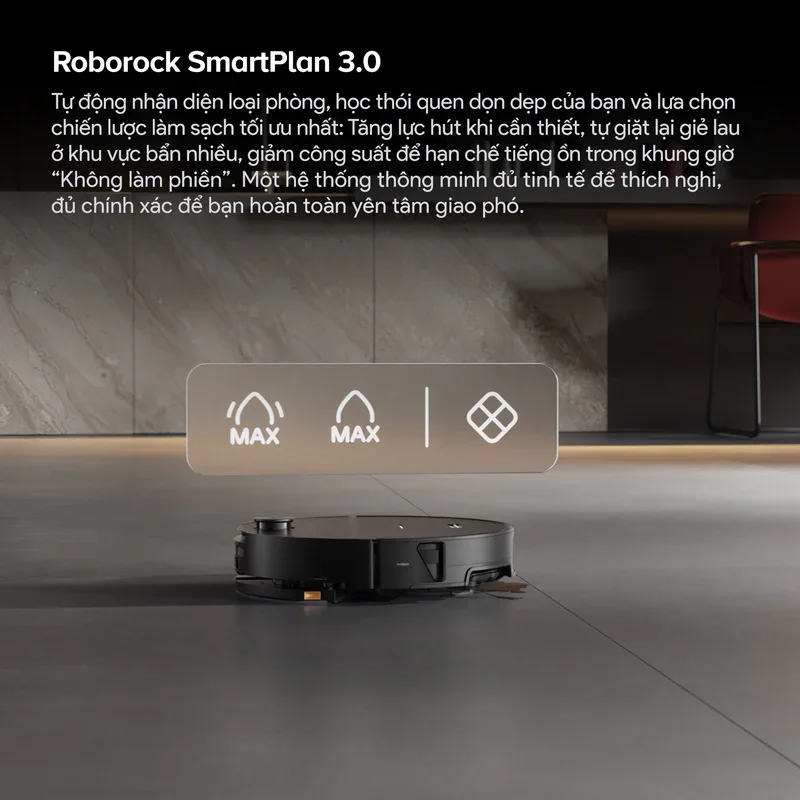 Robot Hút Bụi Roborock Saros 20 Sonic Complete Màu Đen 11