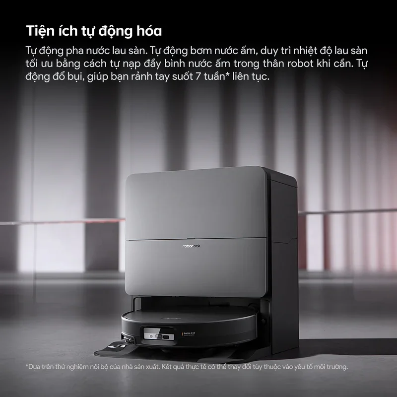 Robot Hút Bụi Roborock Saros 20 Sonic Complete Màu Đen 14