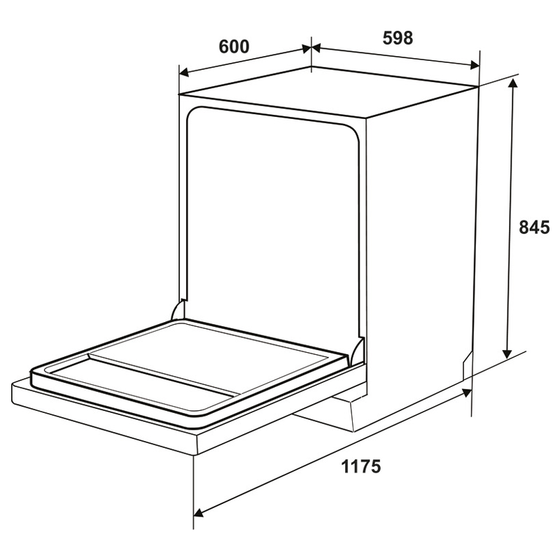 Máy Rửa Chén Độc Lập Hafele HDW-F6053S 6