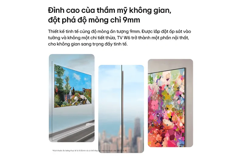 Smart Tivi LG OLED AI 4K 83 Inch OLED83W6PSA 9