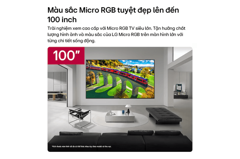 Smart Tivi LG Micro RGB 4K 100 Inch 100MRGB96BS 9