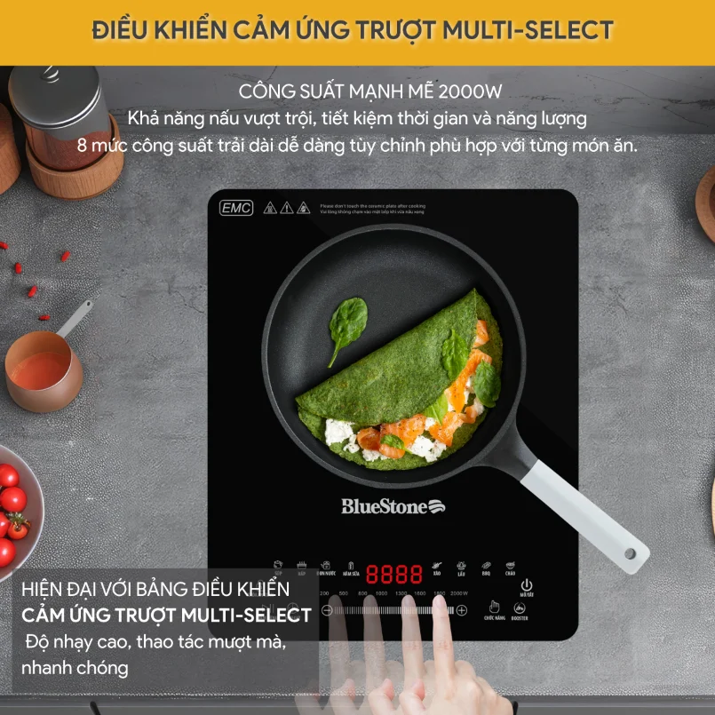 Bếp Từ Đơn Bluestone ICB-6731 2000W (Tặng Kèm Nồi) 3