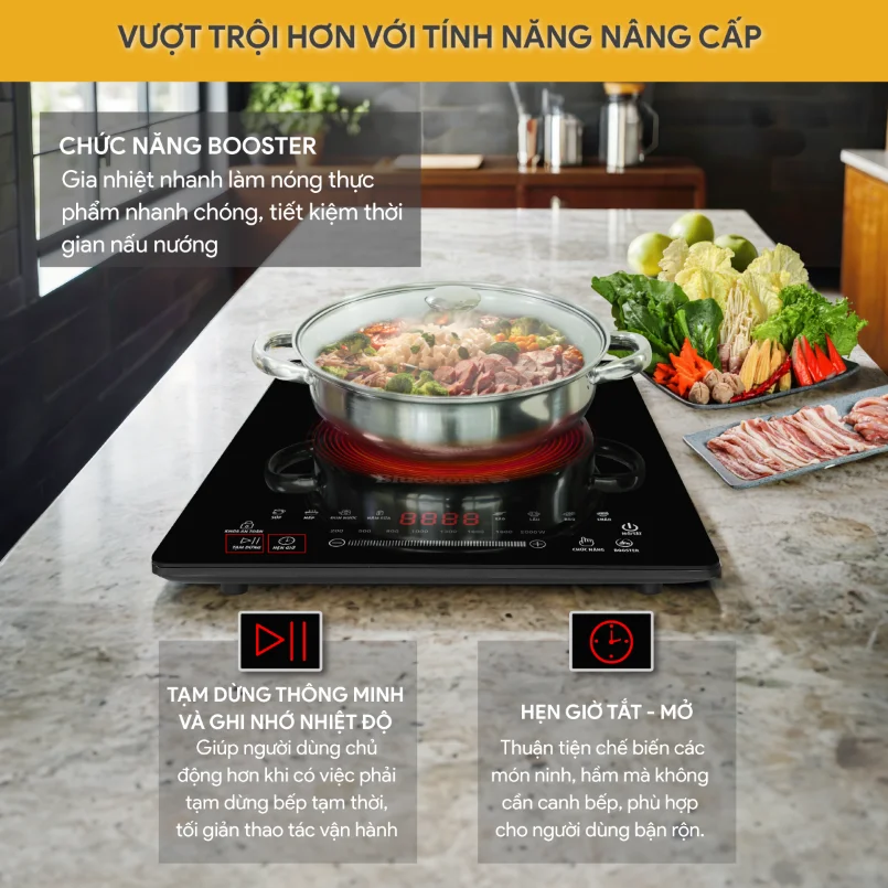 Bếp Từ Đơn Bluestone ICB-6731 2000W (Tặng Kèm Nồi) 5