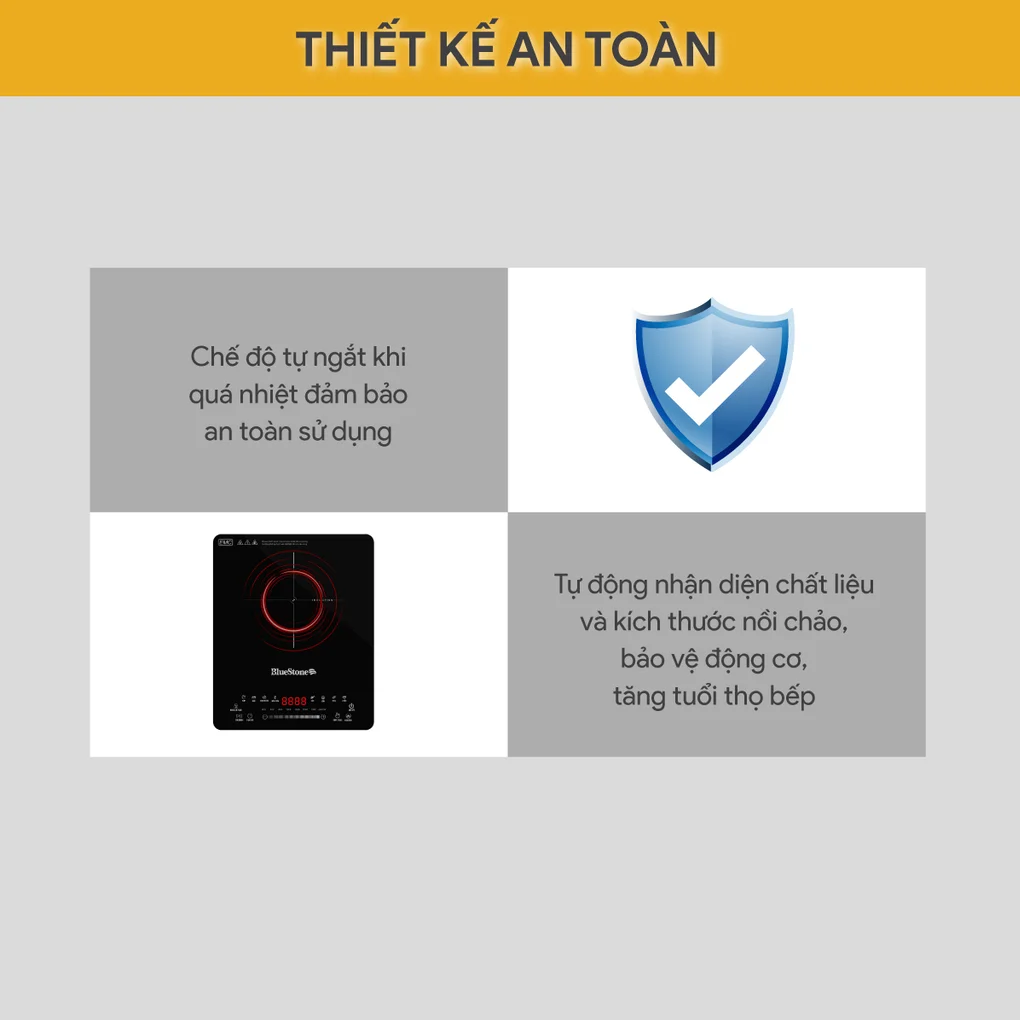 Bếp Từ Đơn Bluestone ICB-6731 2000W (Tặng Kèm Nồi) 6