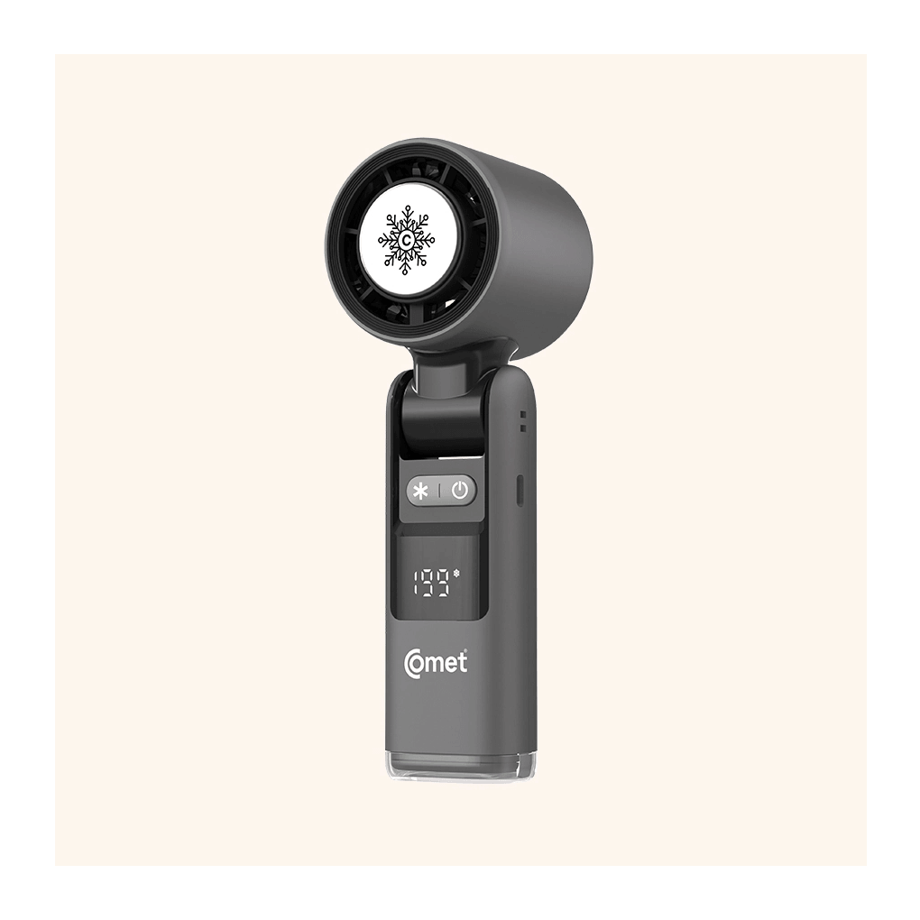 Quạt Sạc Cầm Tay Có Sò Lạnh Comet CRF1302 10W 1