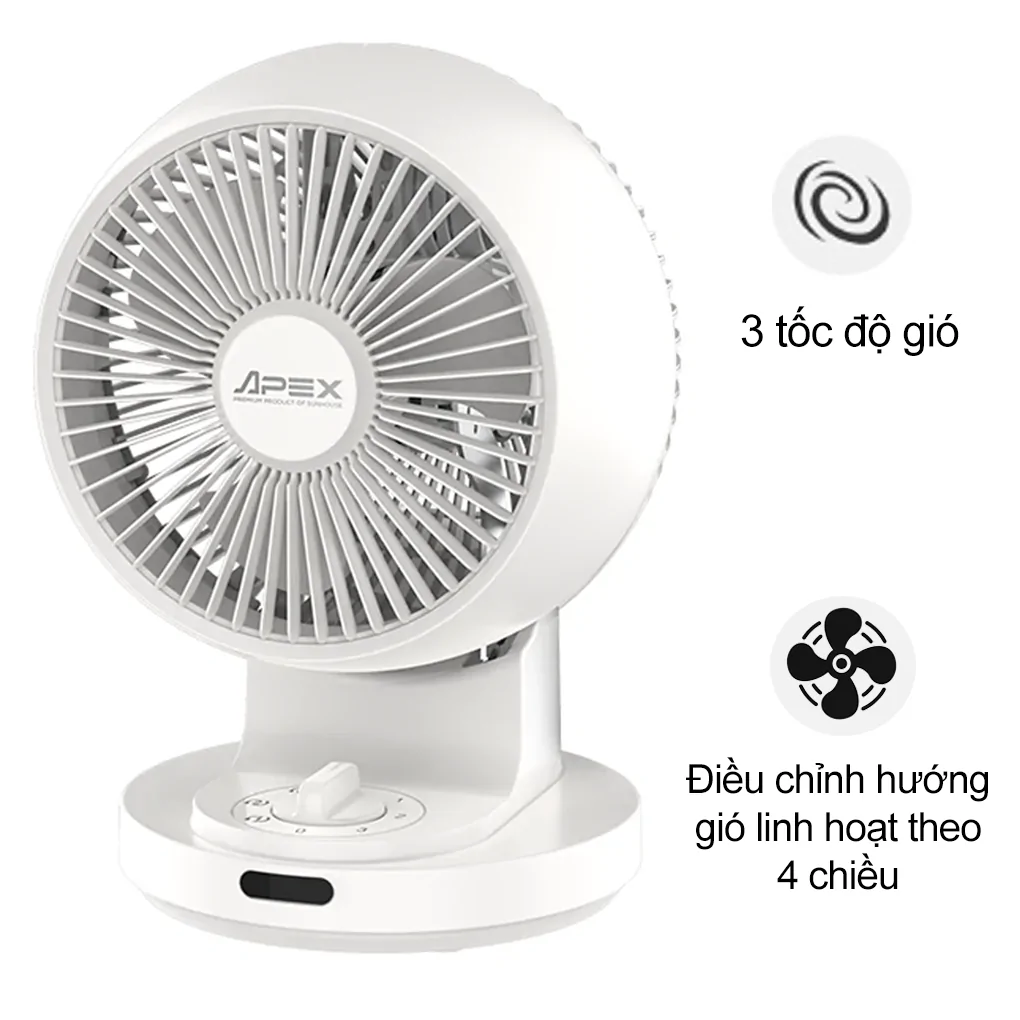 Quạt Tuần Hoàn Không Khí Sunhouse Apex APF7310W 22W