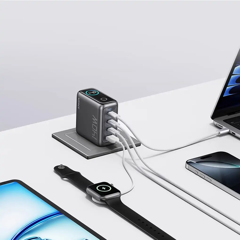 Củ Sạc Anker Zolo 3C1A 140W (with USB-C Cable) B2B_B2697 0