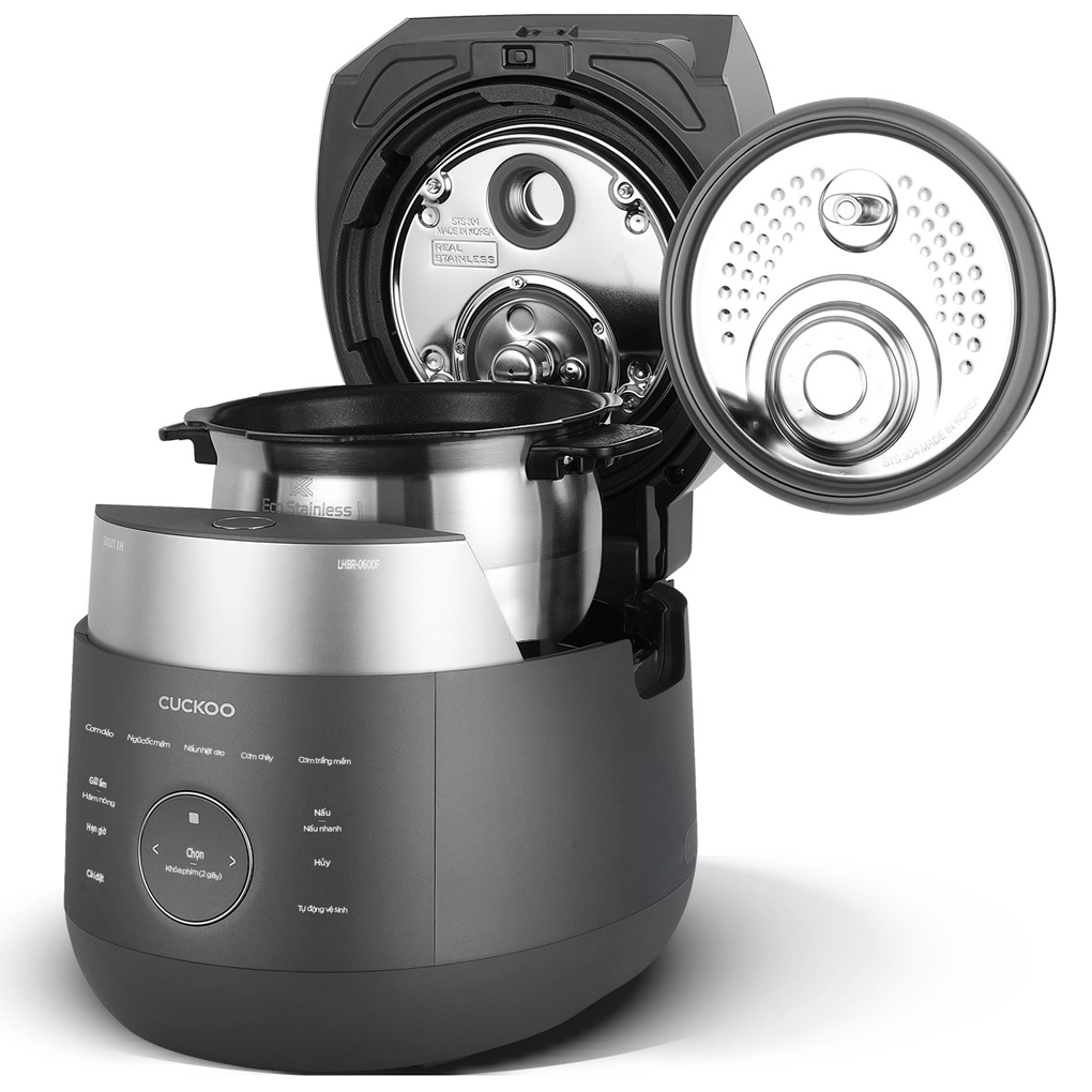 Nồi Cơm Điện Tử Áp Suất Cao Tần Cuckoo CRP-LHBR1000F/GRGRCRCKV 1.8 Lít - Hàn Quốc 3