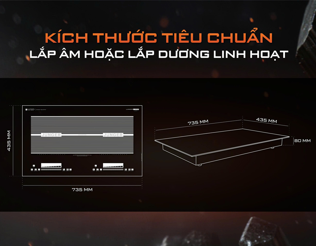 Bếp Từ Đôi Junger CEJ-222-INVERTER - Xuất Xứ Thái Lan 5