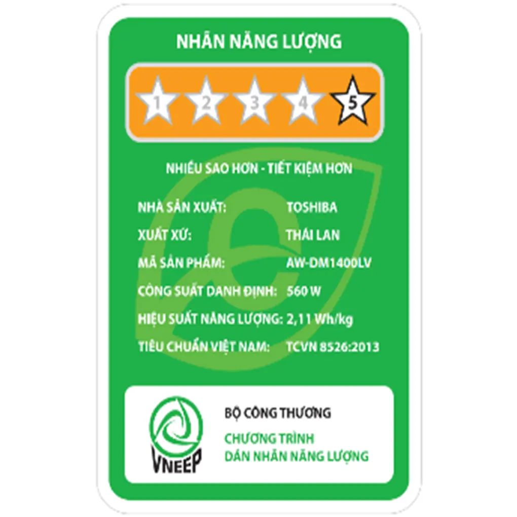 Máy Giặt Toshiba Inverter 13 Kg AW-DM1400LV(MK) 2