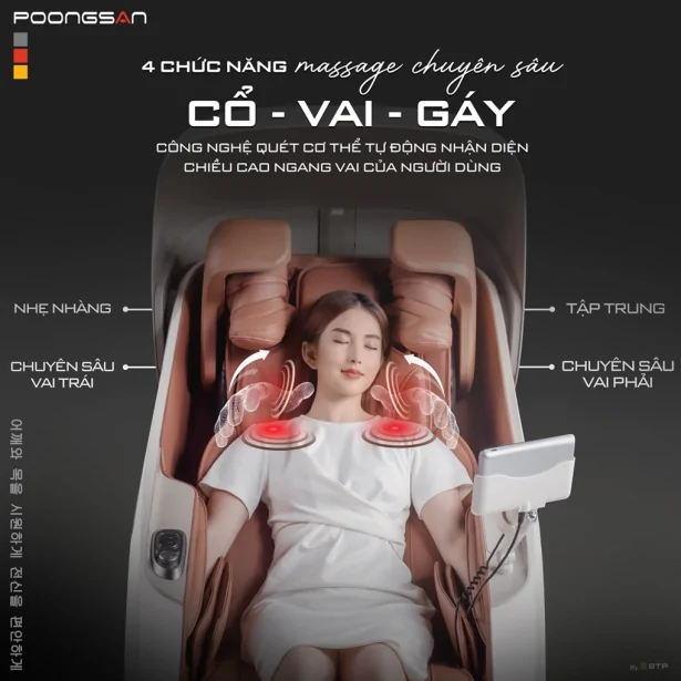 Ghế Massage Cao Cấp Poongsan MCP-906
