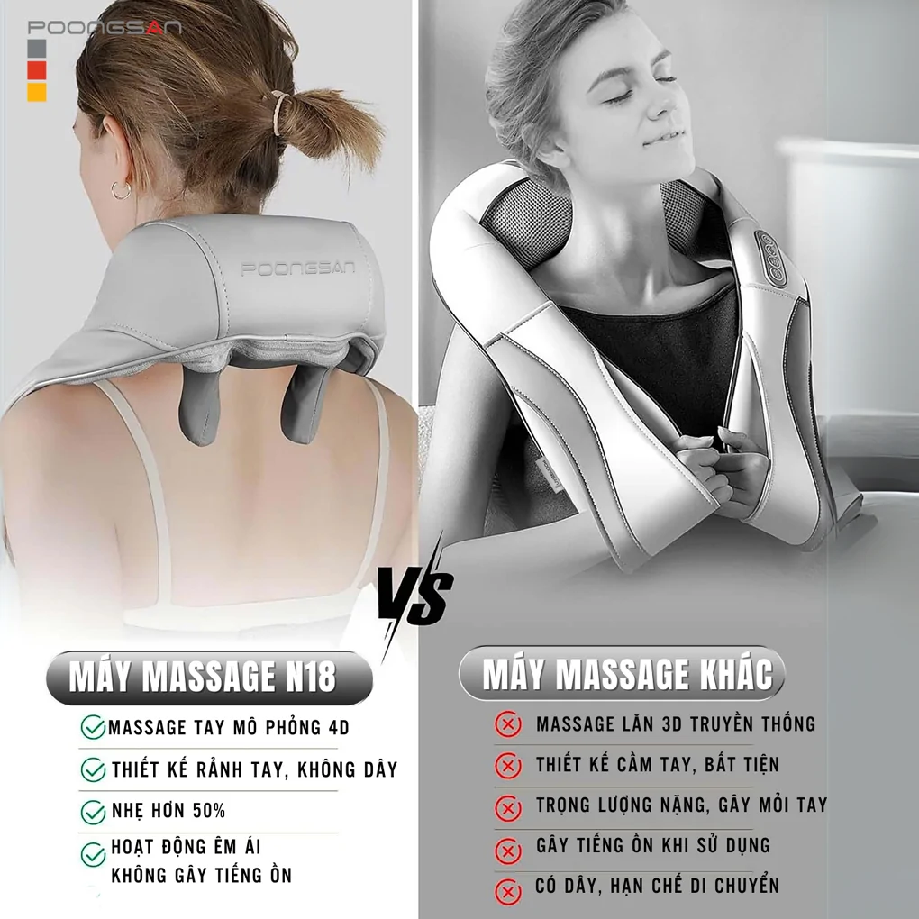 Gối Massage Poongsan N18 4