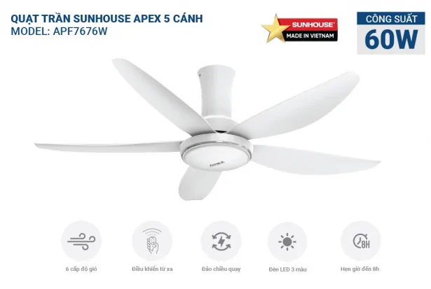 Sunhouse Apex APF7676W 60W