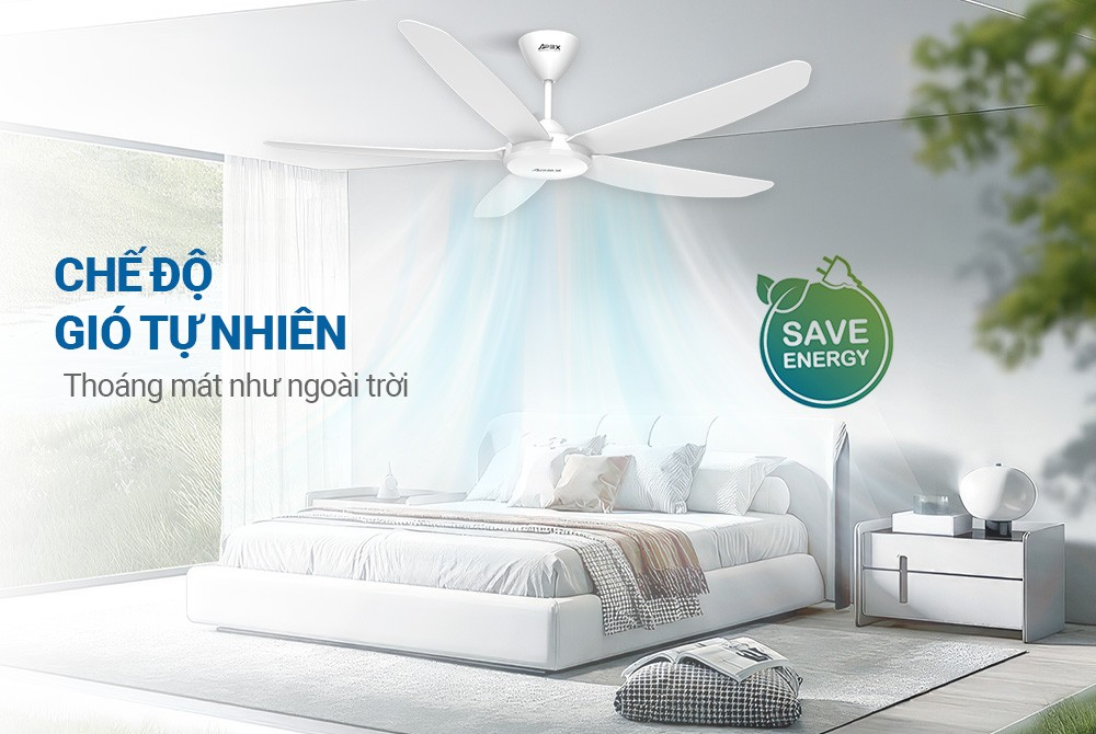 Quạt Trần 5 Cánh Sunhouse Apex APF7668W 60W 5