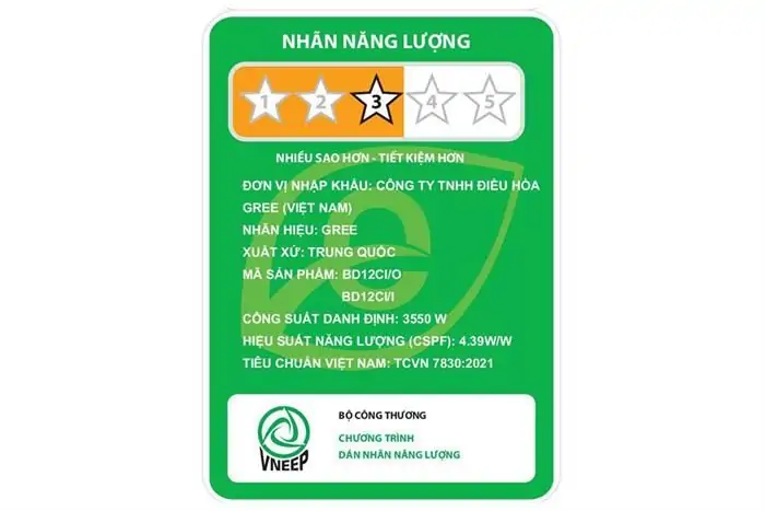 Máy Lạnh Gree Inverter 1.5 HP BD12CI 3