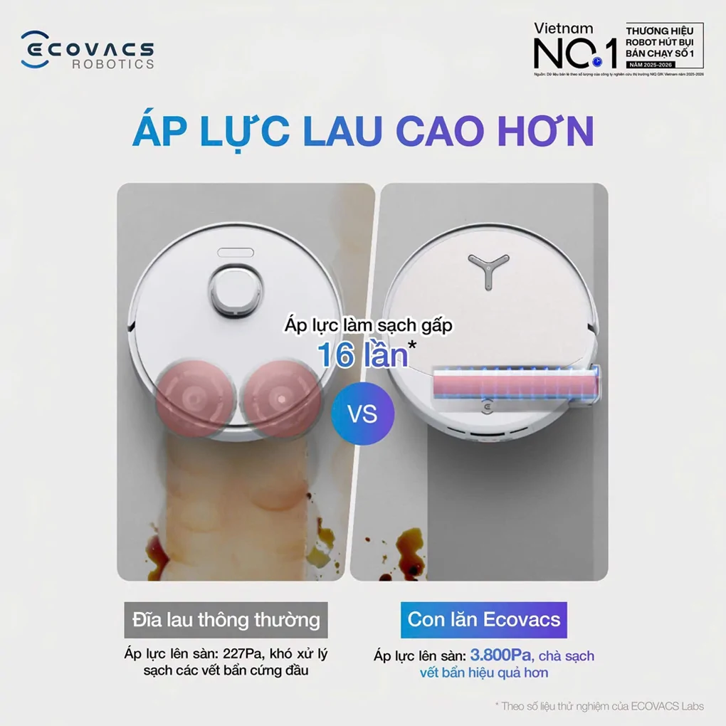 Robot Hút Bụi Thông Minh Ecovacs X12 Omnicyclone 11
