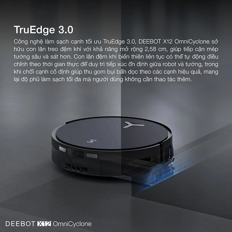 Robot Hút Bụi Thông Minh Ecovacs X12 Omnicyclone 8