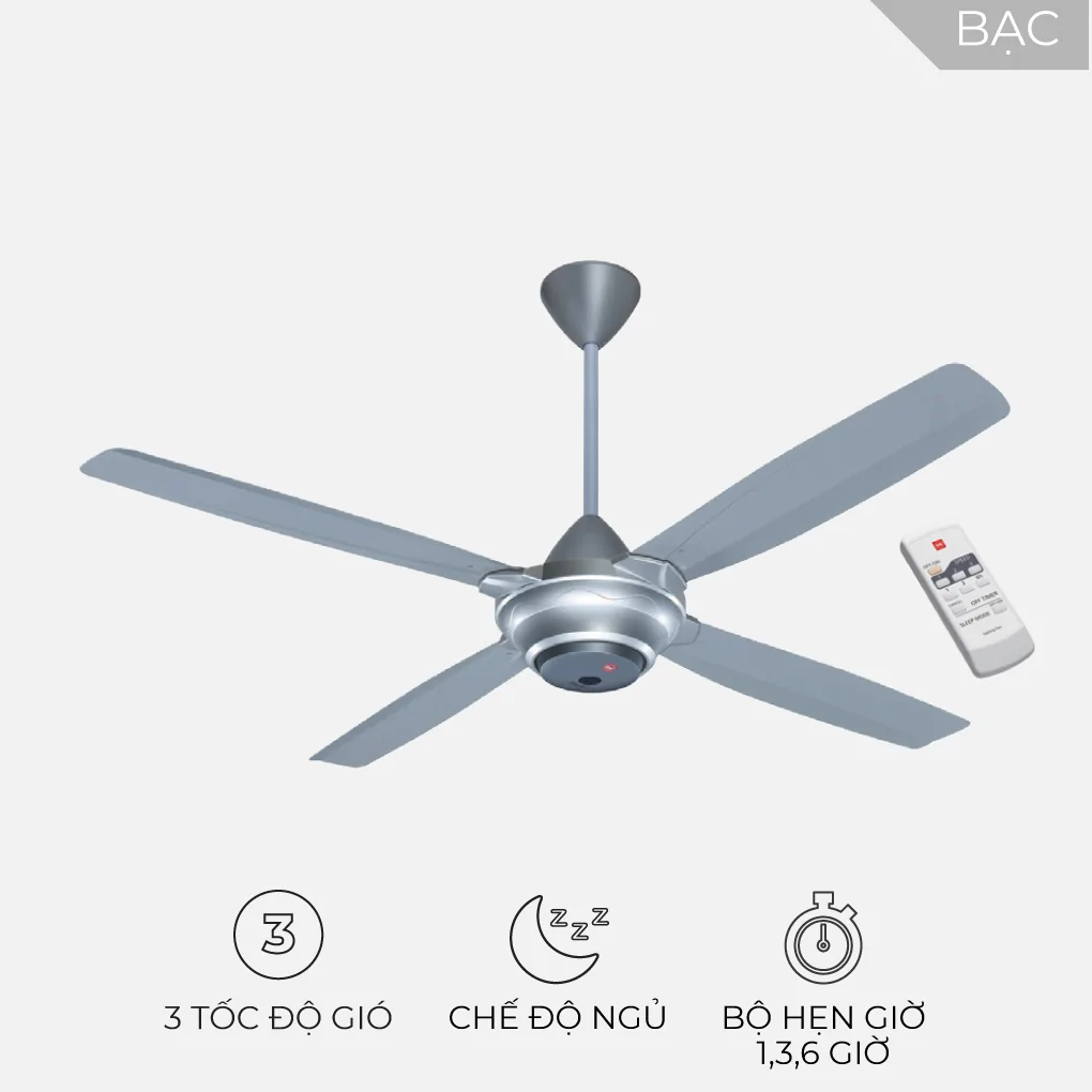 Quạt Trần KDK M56XR(SIL) 0