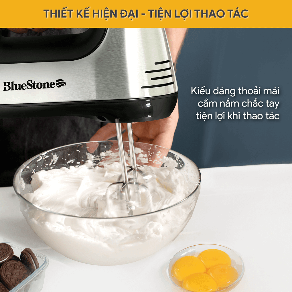 Máy Đánh Trứng Và Nhồi Bột Cầm Tay BlueStone HMB-6336 400W 5