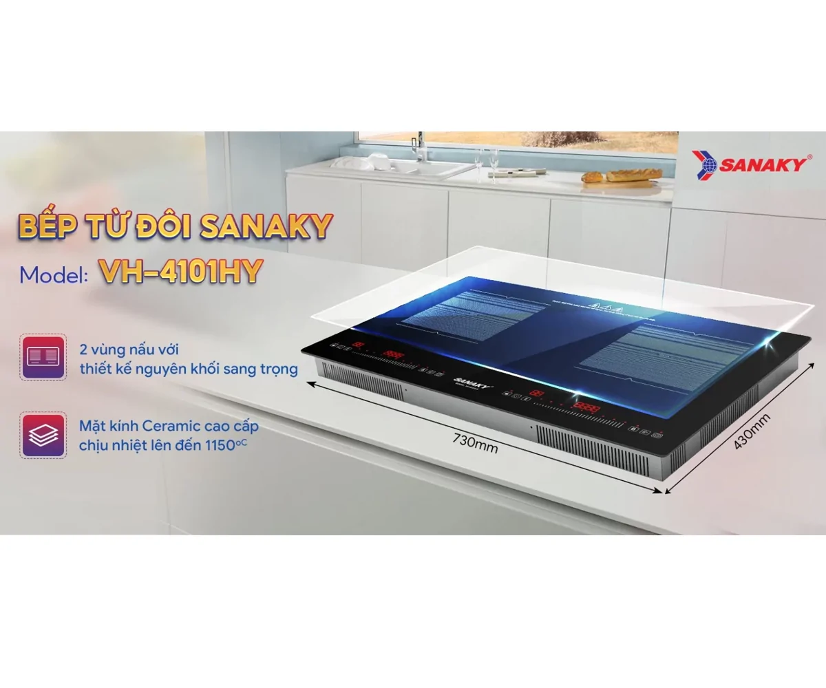 Bếp Điện Từ Đôi Sanaky VH4101HY 4