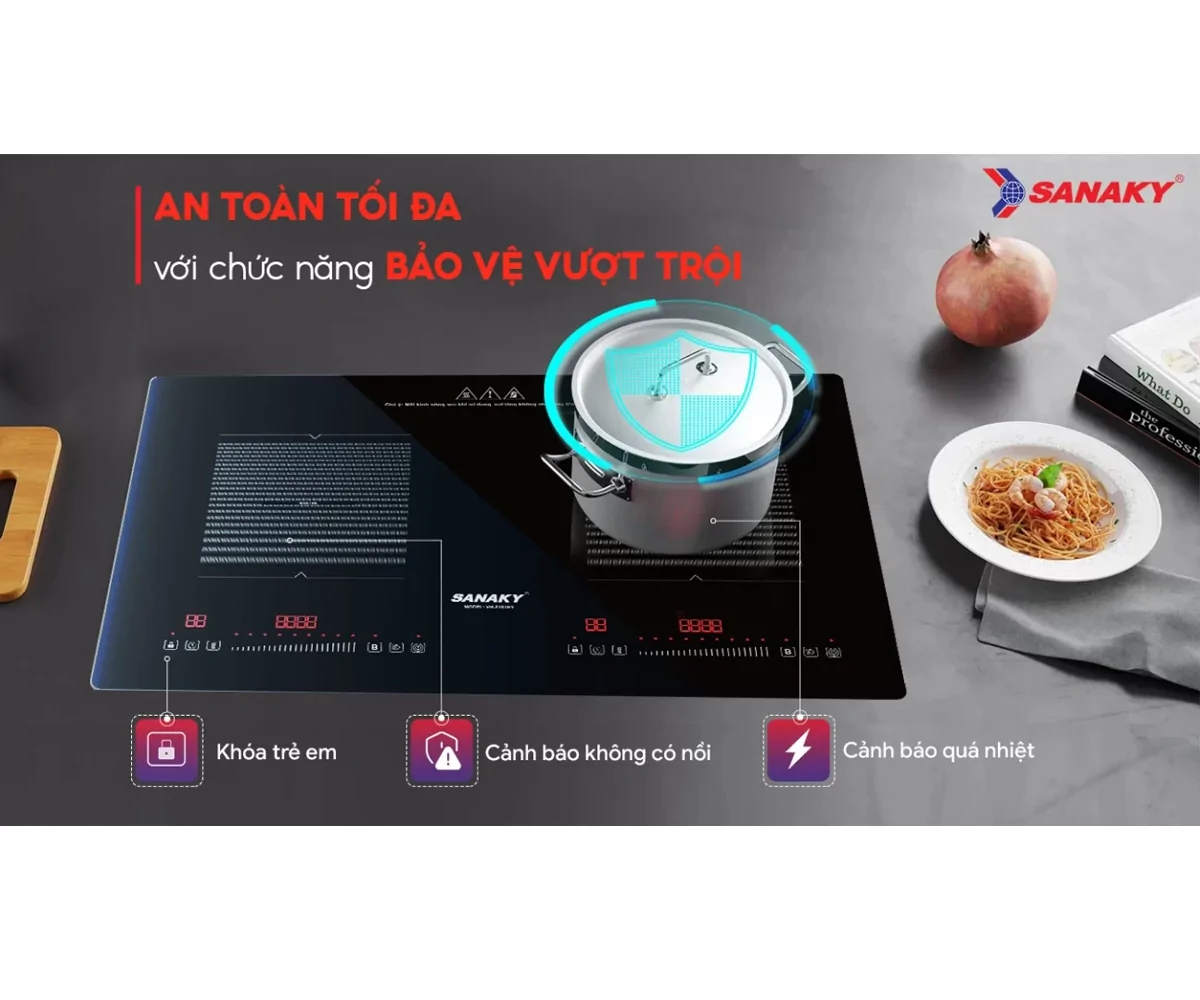 Bếp Điện Từ Đôi Sanaky VH4101HY 5