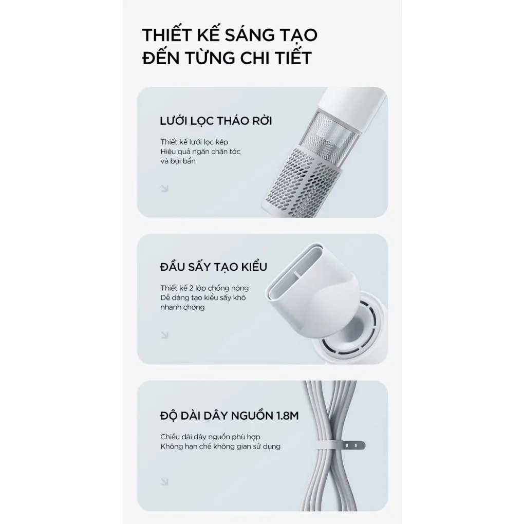 Máy Sấy Tóc Showsee AP16-W 1600W 3