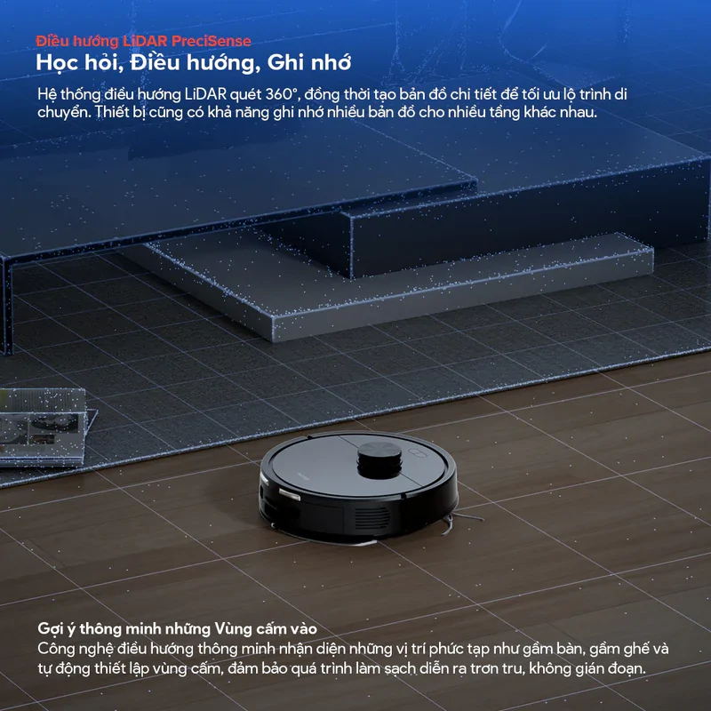 Robot Hút Bụi Roborock Q7 Pro Max Plus Màu Đen 3